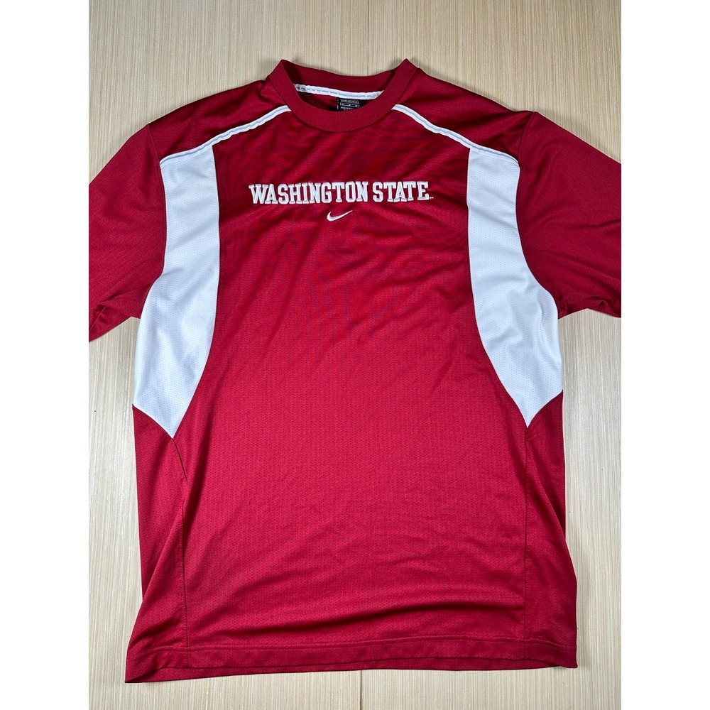 Nike Jersey Mens L Burgundy Embroidered Washington State Cougars Football Team‎